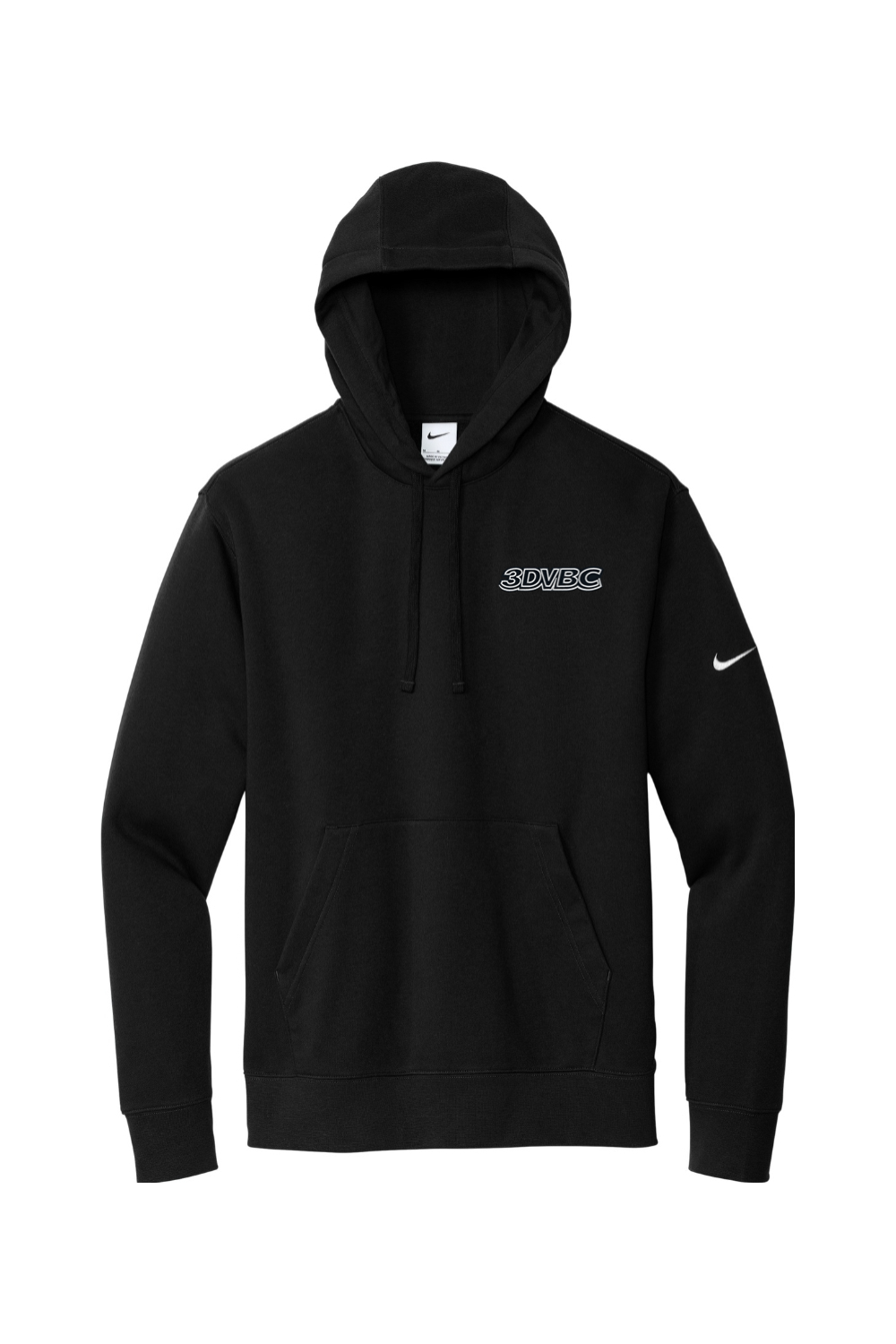3DVBC Volleyball Embroidered Nike Club Fleece Sleeve Swoosh Pullover Hoodie
