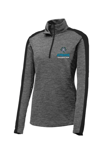 Atomic Sport-Tek® Ladies PosiCharge® Electric Heather Colorblock 1/4-Zip Pullover