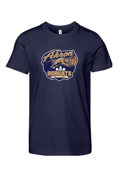 Arkron Bobcats Basketball Youth Lifestyle T-Shirt