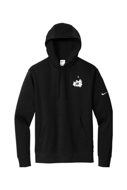 Westford Lacrosse Embroidered Nike Club Fleece Sleeve Swoosh Pullover Hoodie