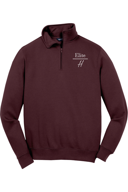Elite H Adult Embroidered Quarter-Zip Pullover