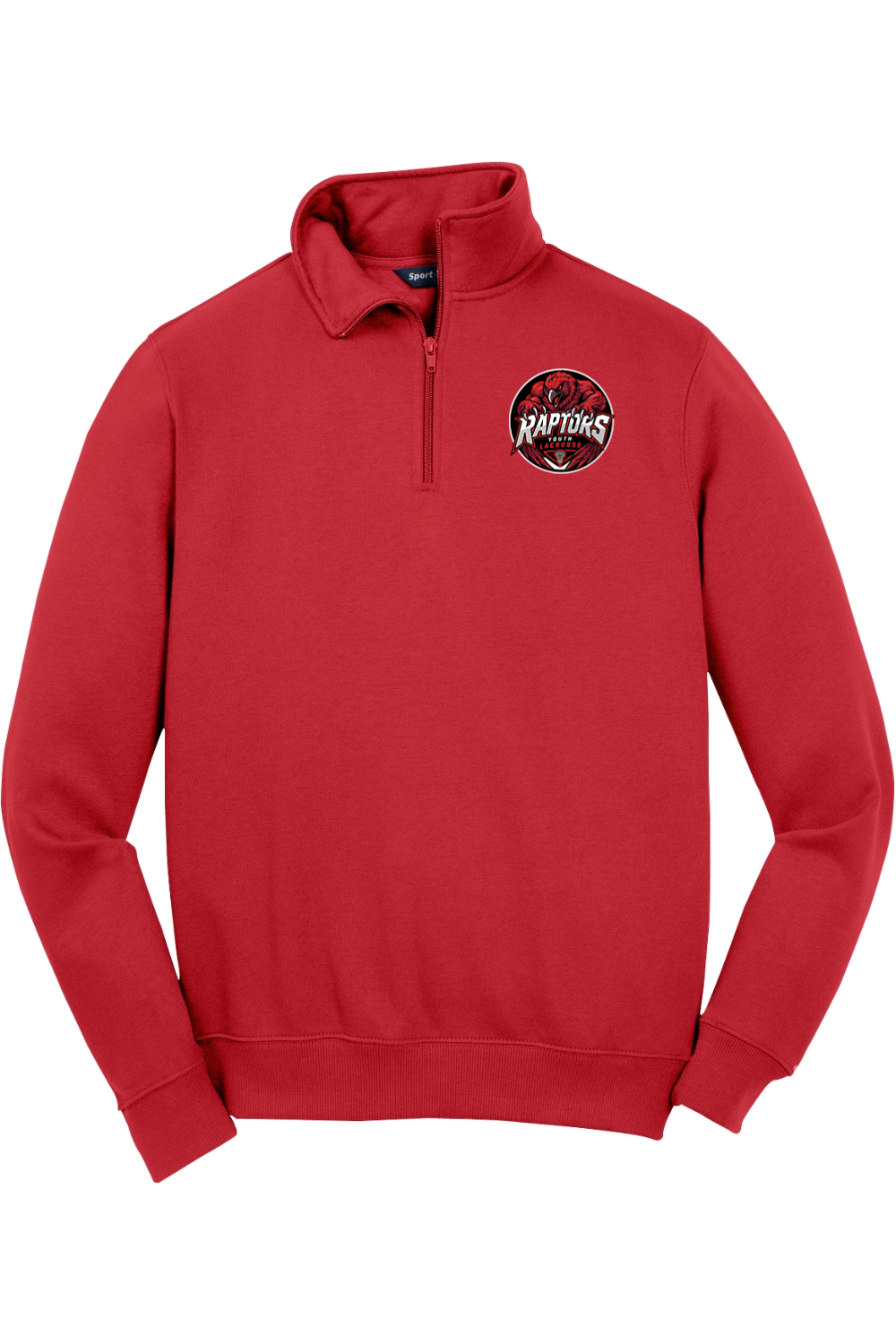 Raptors Lacrosse Adult Embroidered Quarter-Zip Pullover