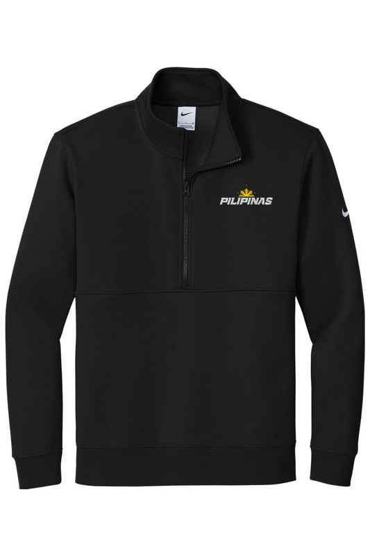 Philippines Lacrosse Embroidered Nike Club Fleece Sleeve Swoosh 1/2-Zip
