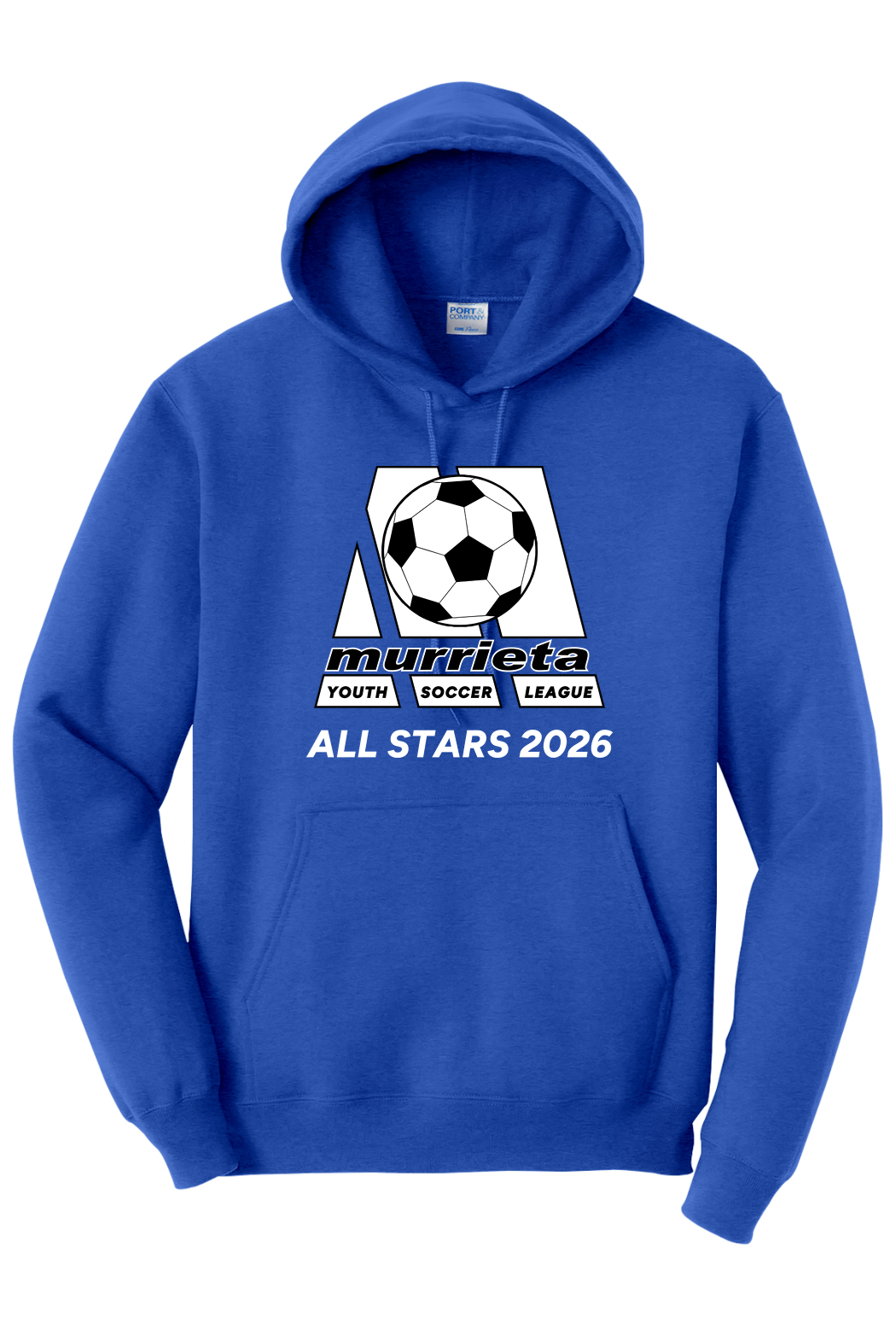 Murrieta Youth Soccer Essential Fleece Pullover Hooded Sweatshirt