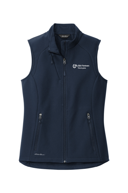 G&A Partners Women's Embroidered Eddie Bauer Ladies Stretch Soft Shell Vest