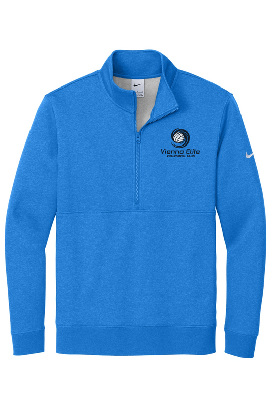 Vienna Elite Volleyball Embroidered Nike Club Fleece Sleeve Swoosh 1/2-Zip