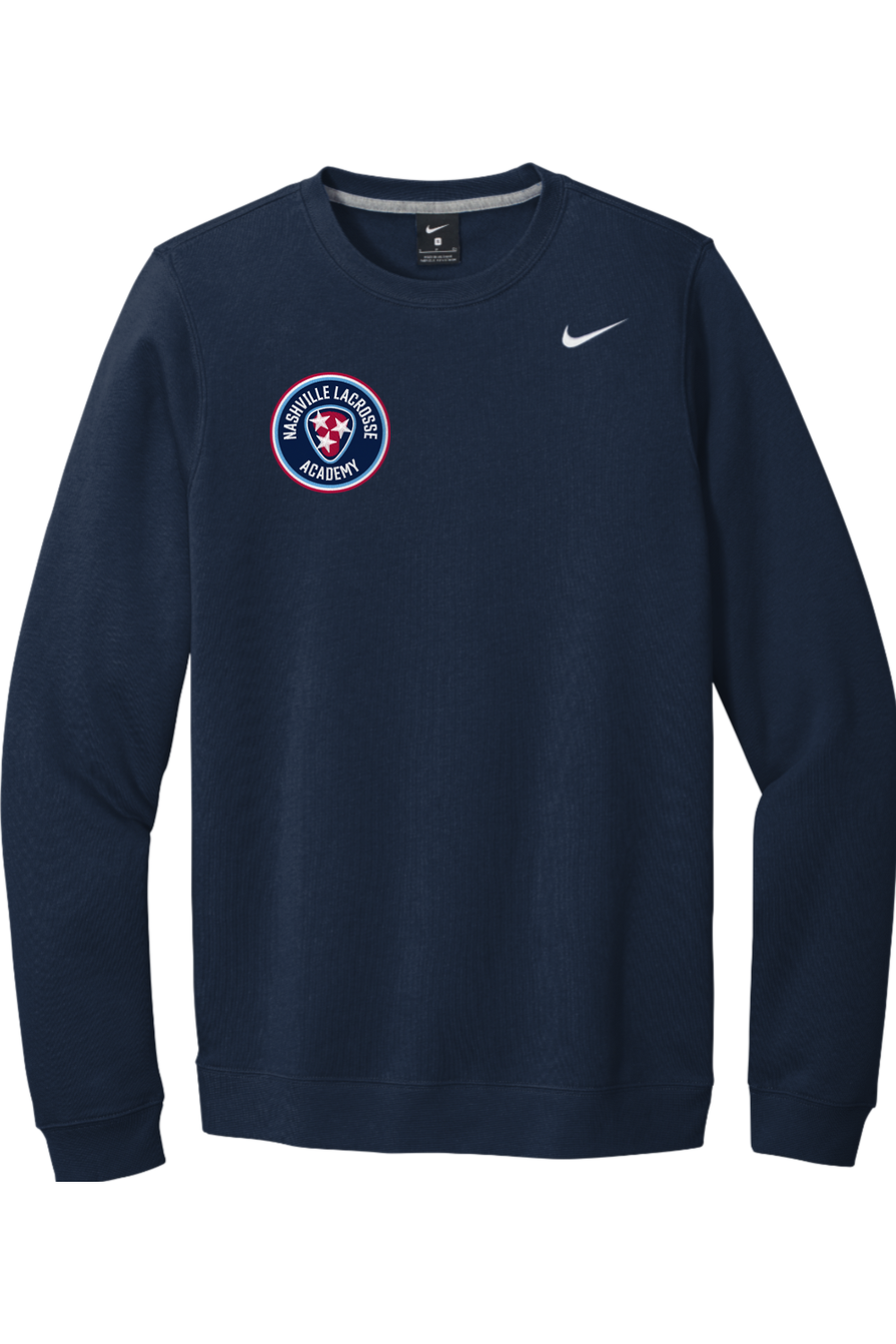 Nashville Lacrosse Embroidered Nike Club Fleece Crew