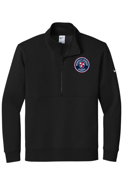 Nashville Lacrosse Embroidered Nike Club Fleece Sleeve Swoosh 1/2-Zip