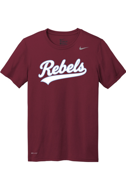 Rebels Travel Baseball Nike Team rLegend Tee