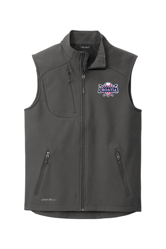 Croatia North Men's Embroidered Eddie Bauer Stretch Soft Shell Vest