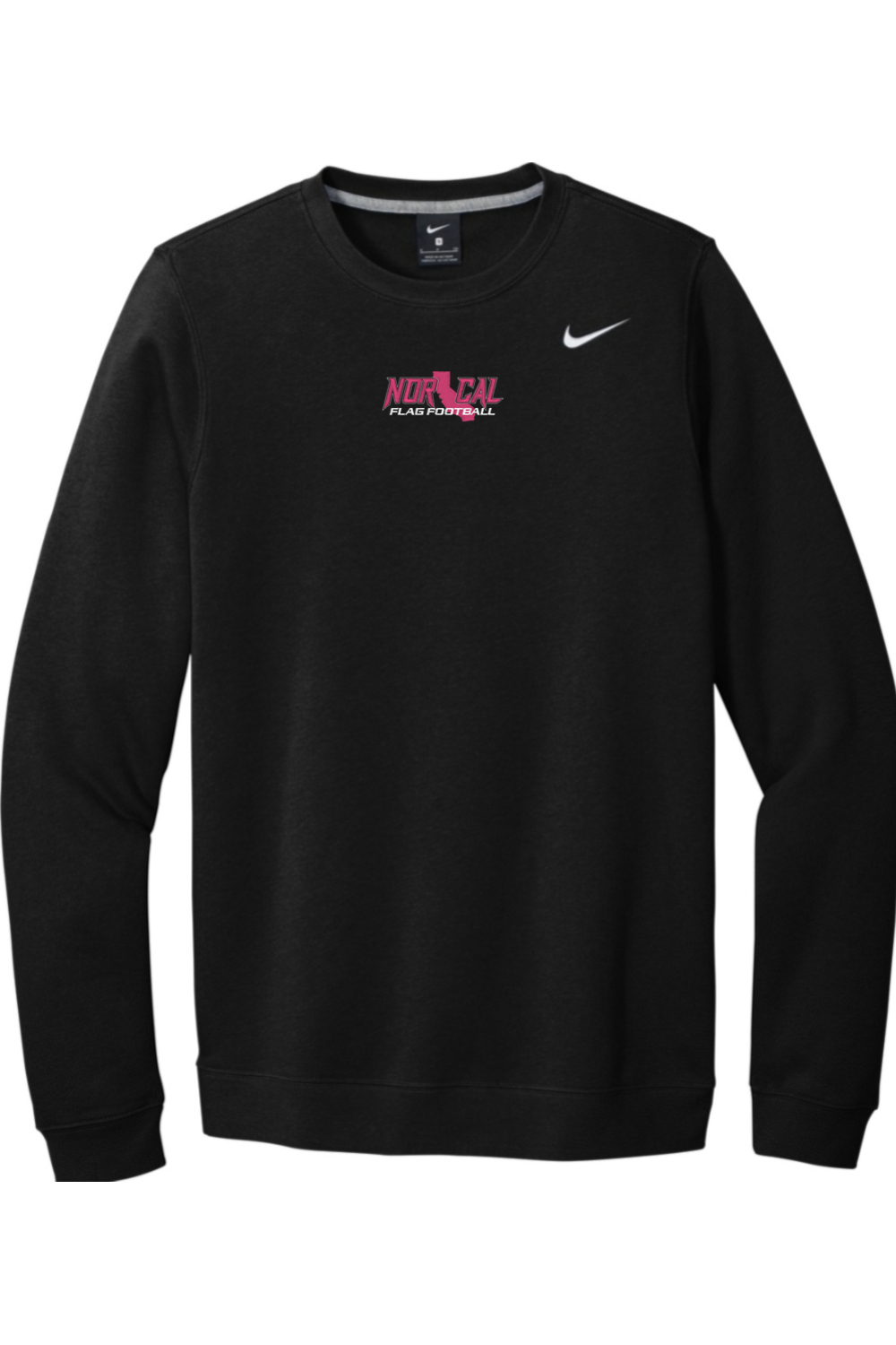 Norcal Flag Football Embroidered Nike Club Fleece Crew