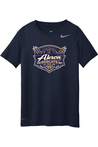 Arkron Bobcats Basketball Nike Youth Team Legend Tee
