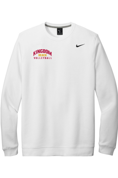Kingdom Beach Volleyball Embroidered Nike Club Fleece Crew