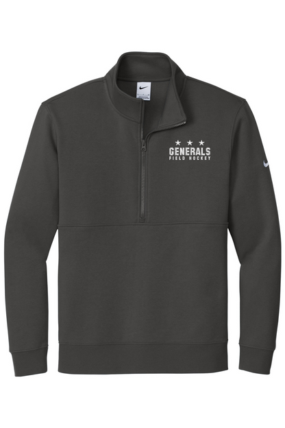 Hamilton-Wenham FH Embroidered Nike Club Fleece Sleeve Swoosh 1/2-Zip