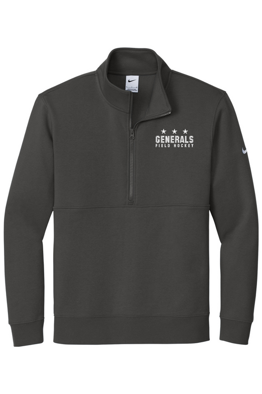 Hamilton-Wenham FH Embroidered Nike Club Fleece Sleeve Swoosh 1/2-Zip