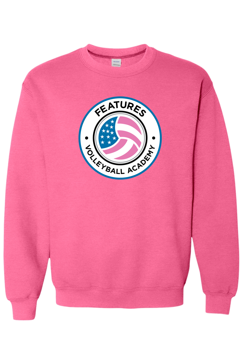 Features Volleyball Adult Heavyweight Sweatshirt