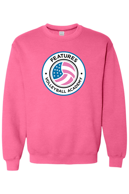 Features Volleyball Adult Heavyweight Sweatshirt