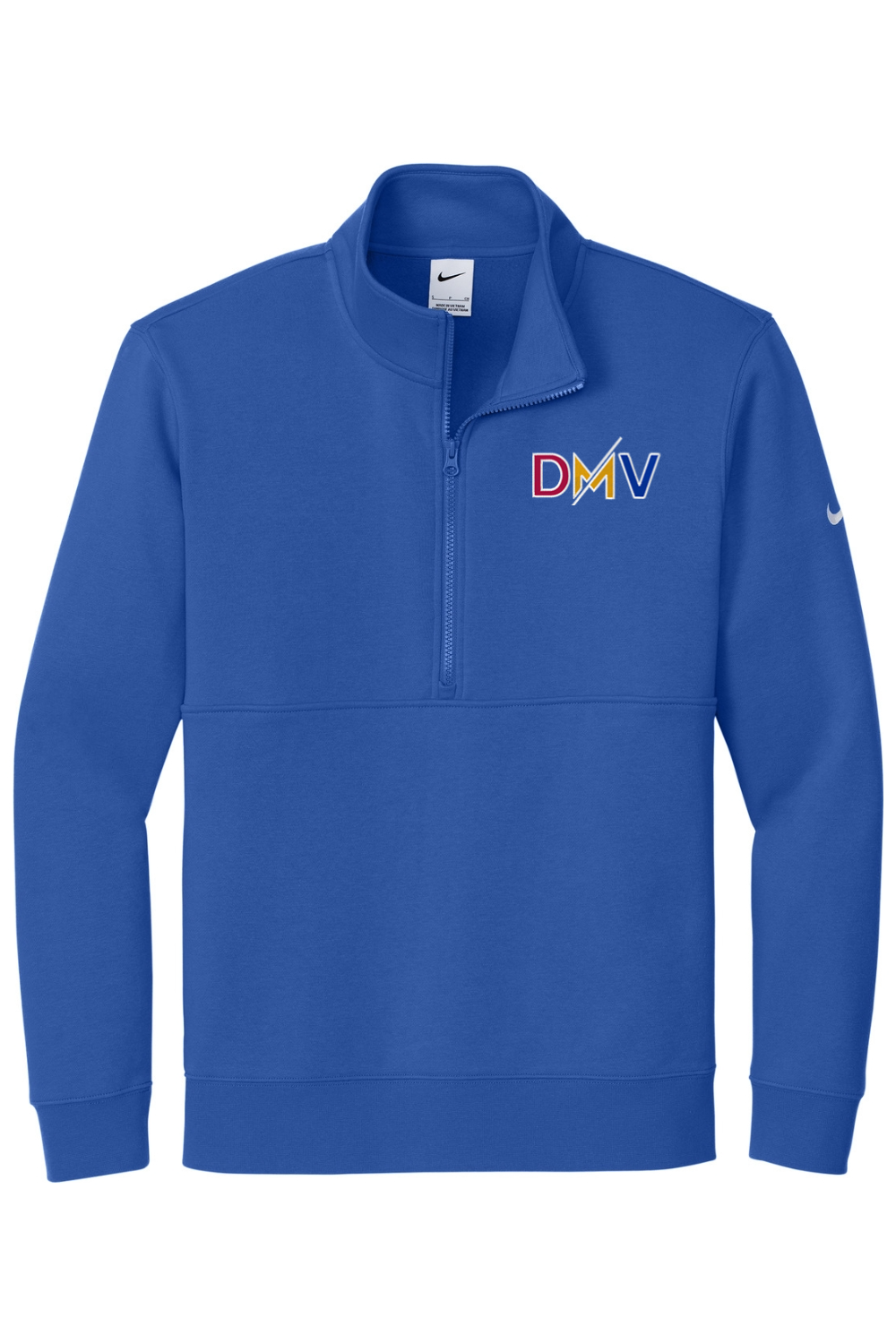 DMV Volleyball Embroidered Nike Club Fleece Sleeve Swoosh 1/2-Zip