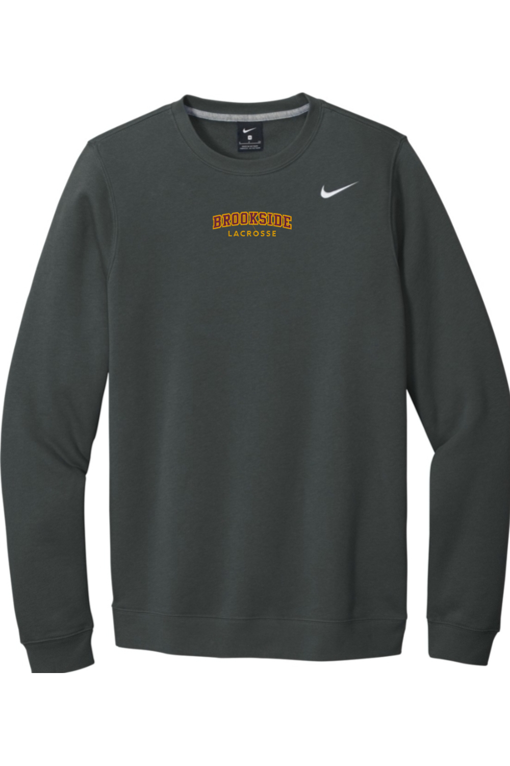 Brookside Lacrosse Embroidered Nike Club Fleece Crew