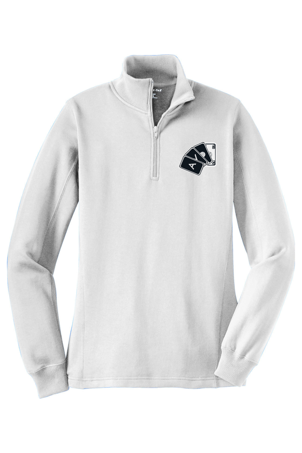 Ace Volleyball Adult Women's Embroidered Quarter-Zip Pullover