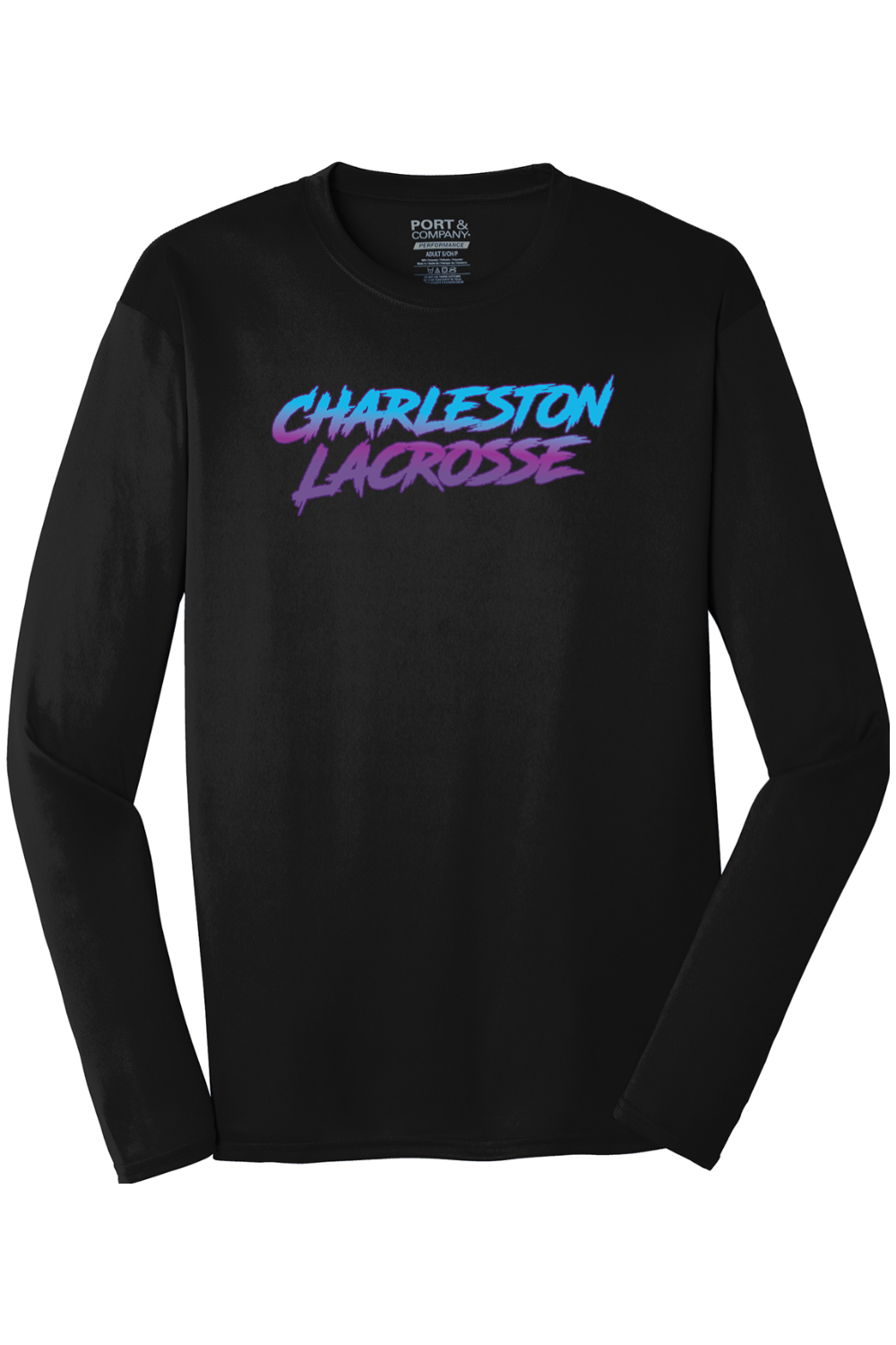 Charleston Lacrosse Port & Company Long Sleeve Performance Tee
