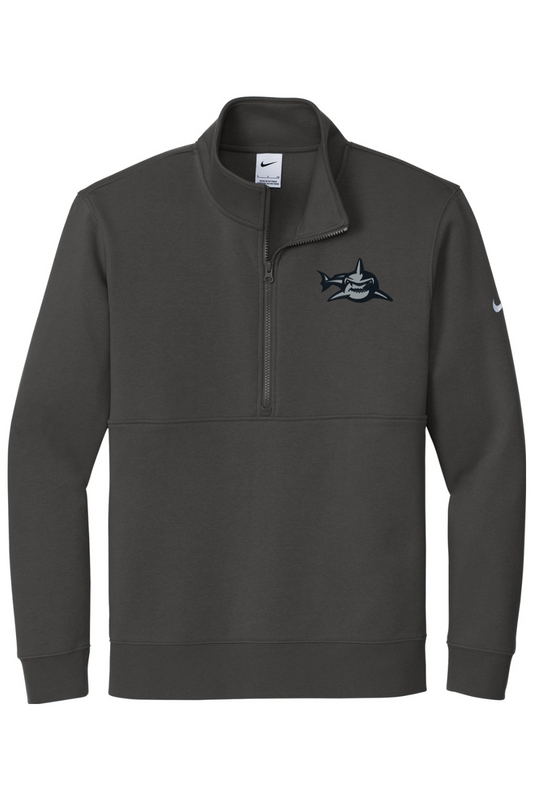 PV Jaws Lacrosse Embroidered Nike Club Fleece Sleeve Swoosh 1/2-Zip