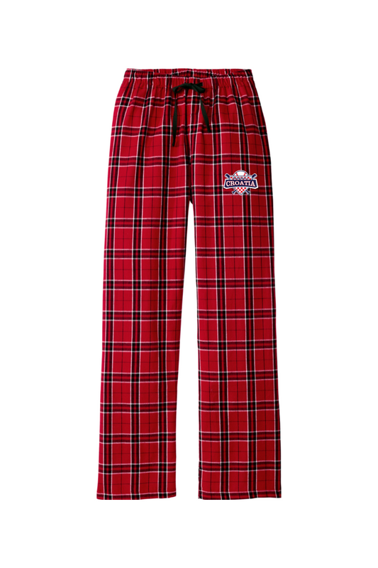 Croatia North Adult Women's Flannel Plaid Pants
