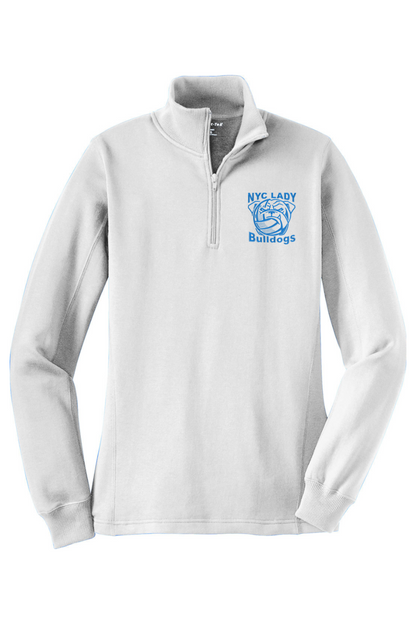NYCLB Adult Women's Embroidered Quarter-Zip Pullover