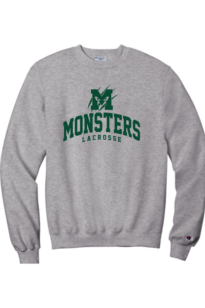MONSTERS LACROSSE Champion Adult Powerblend Crewneck Sweatshirt