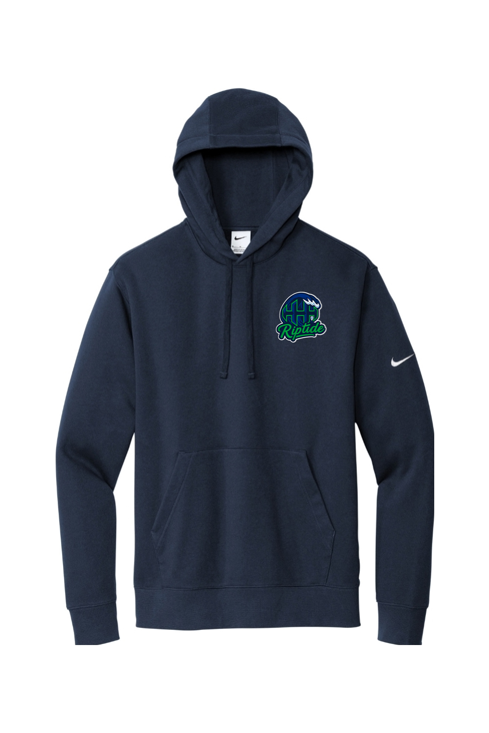 HHH Riptide Embroidered Nike Club Fleece Sleeve Swoosh Pullover Hoodie