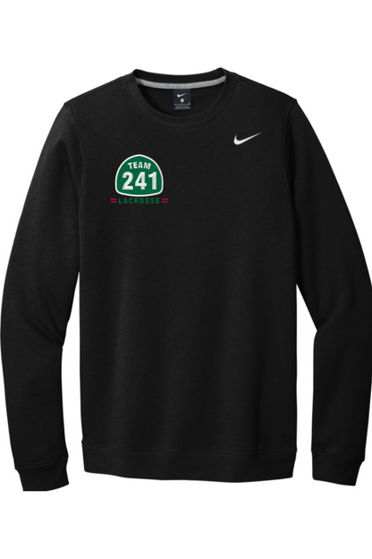 California Lacrosse Embroidered Nike Club Fleece Crew