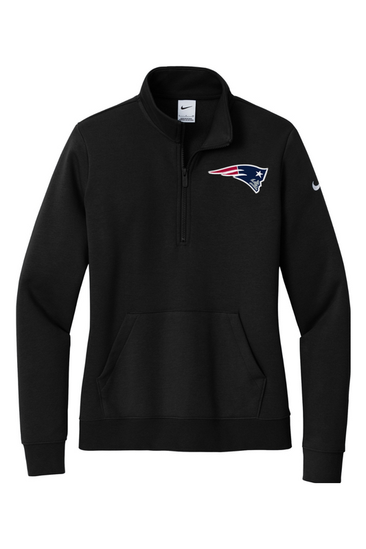 Homewood Lacrosse Embroidered Nike Ladies Club Fleece Sleeve Swoosh 1/2-Zip