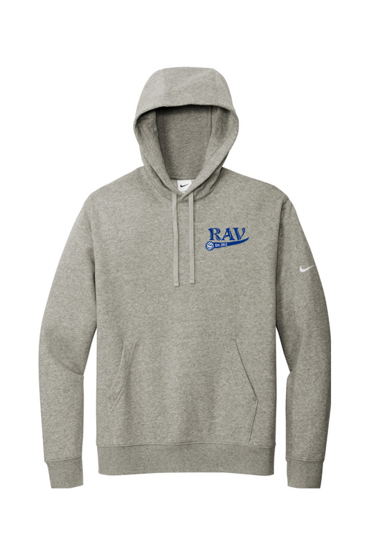 Rome Area Volleyball Embroidered Nike Club Fleece Sleeve Swoosh Pullover Hoodie