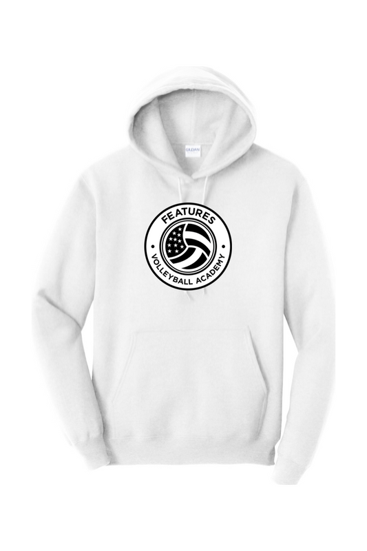 Features Volleyball Adult Heavyweight Hoodie