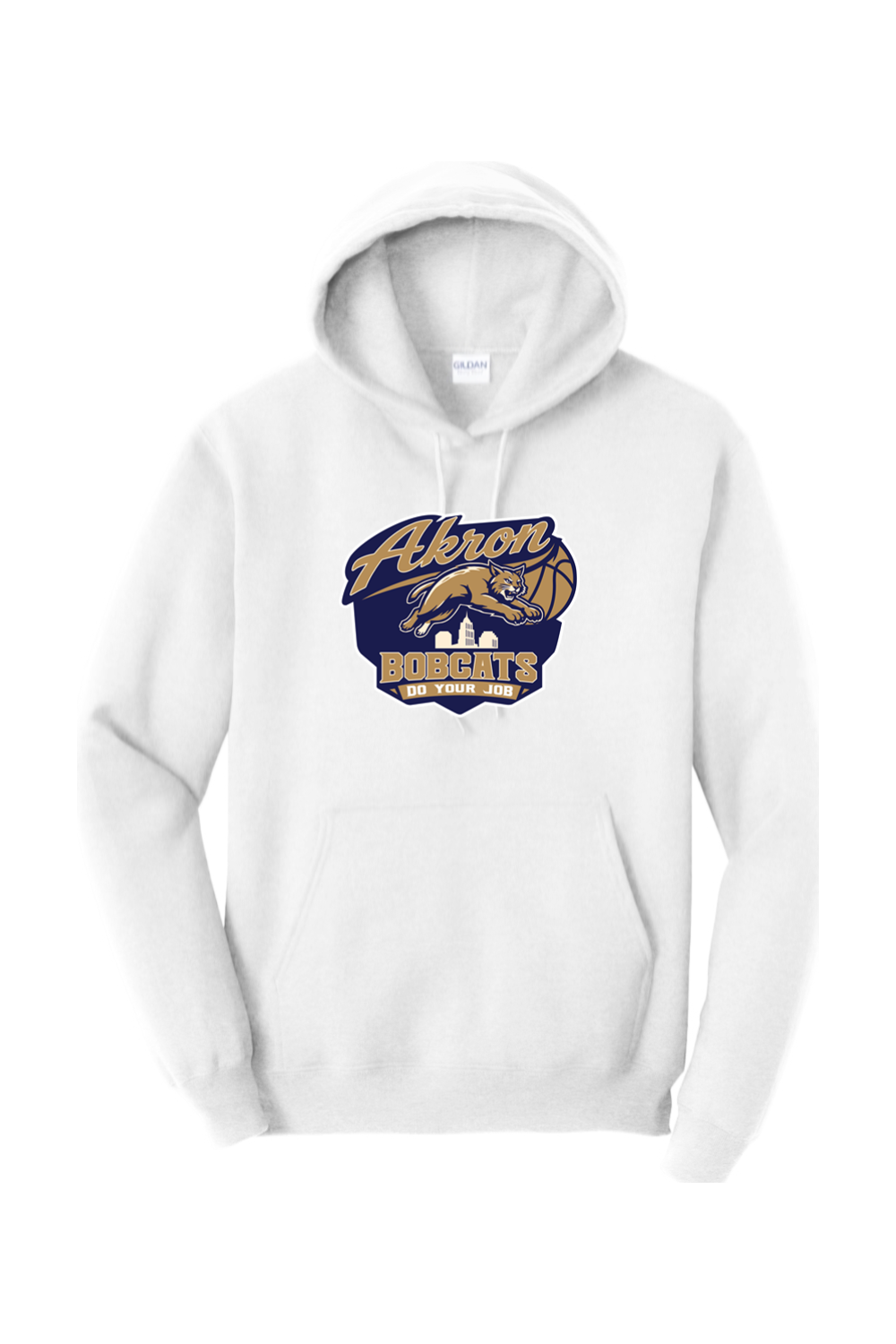 Arkron Bobcats Basketball Adult Heavyweight Hoodie