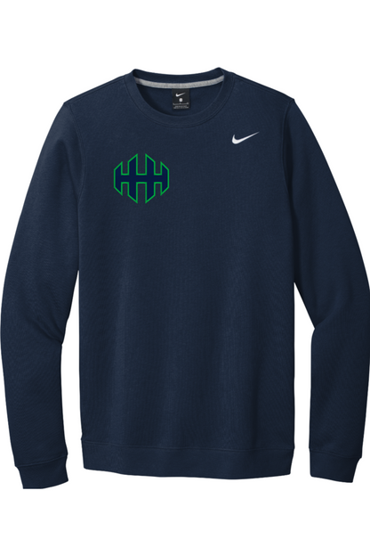 HHH lacrosse Embroidered Nike Club Fleece Crew