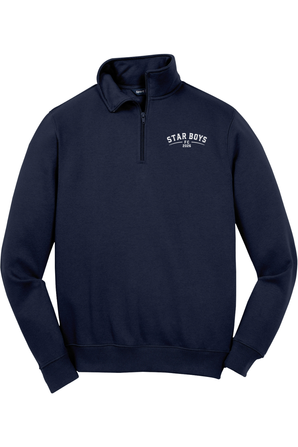 Star Boys Soccer Adult Embroidered Quarter-Zip Pullover
