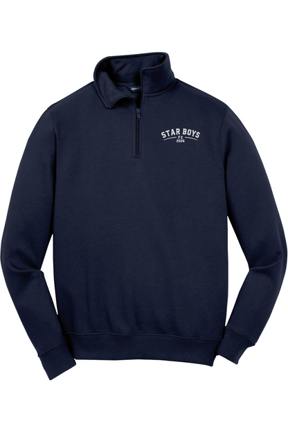 Star Boys Soccer Adult Embroidered Quarter-Zip Pullover
