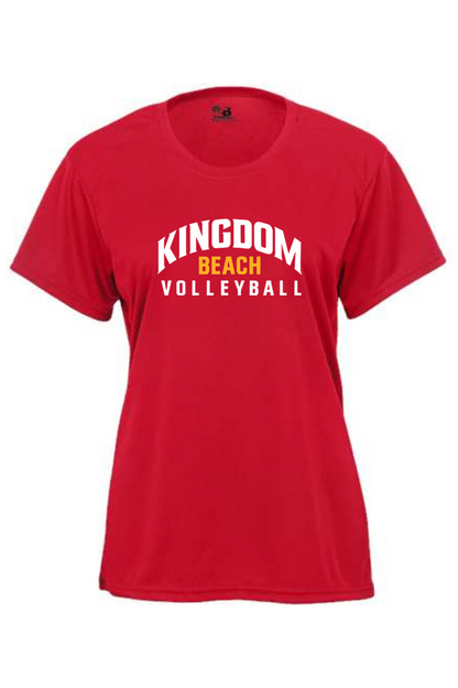Kingdom Beach Volleyball Youth Girl's Athletic T-Shirt