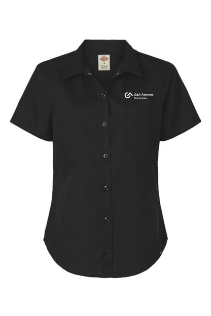 G&A Partners Women's Dickies Women's Indurtrial Short Sleeve Work Shirt