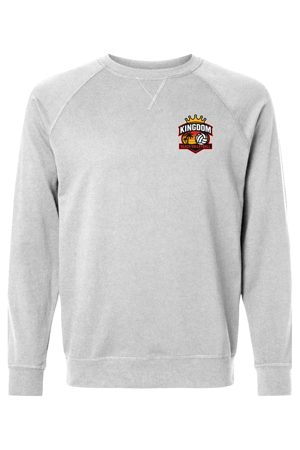 Kingdom Beach Volleyball Adult Heavyweight Raglan Long Sleeve