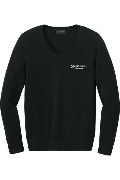 G&A Partners Port Authority Women's Easy Care V-Neck Sweater