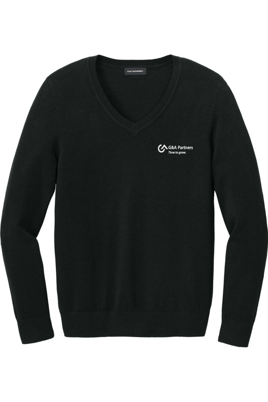 G&A Partners Port Authority Women's Easy Care V-Neck Sweater