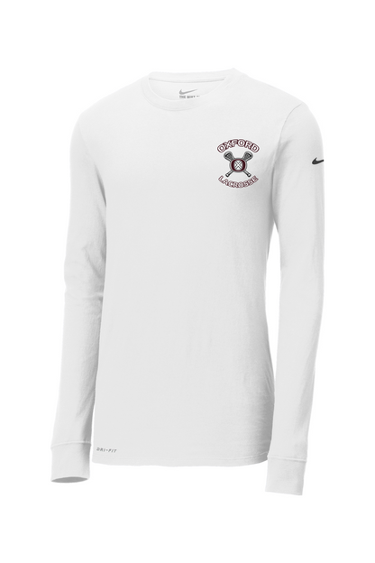 Oxford Lacrosse Nike Dri-FIT Cotton/Poly Long Sleeve Tee