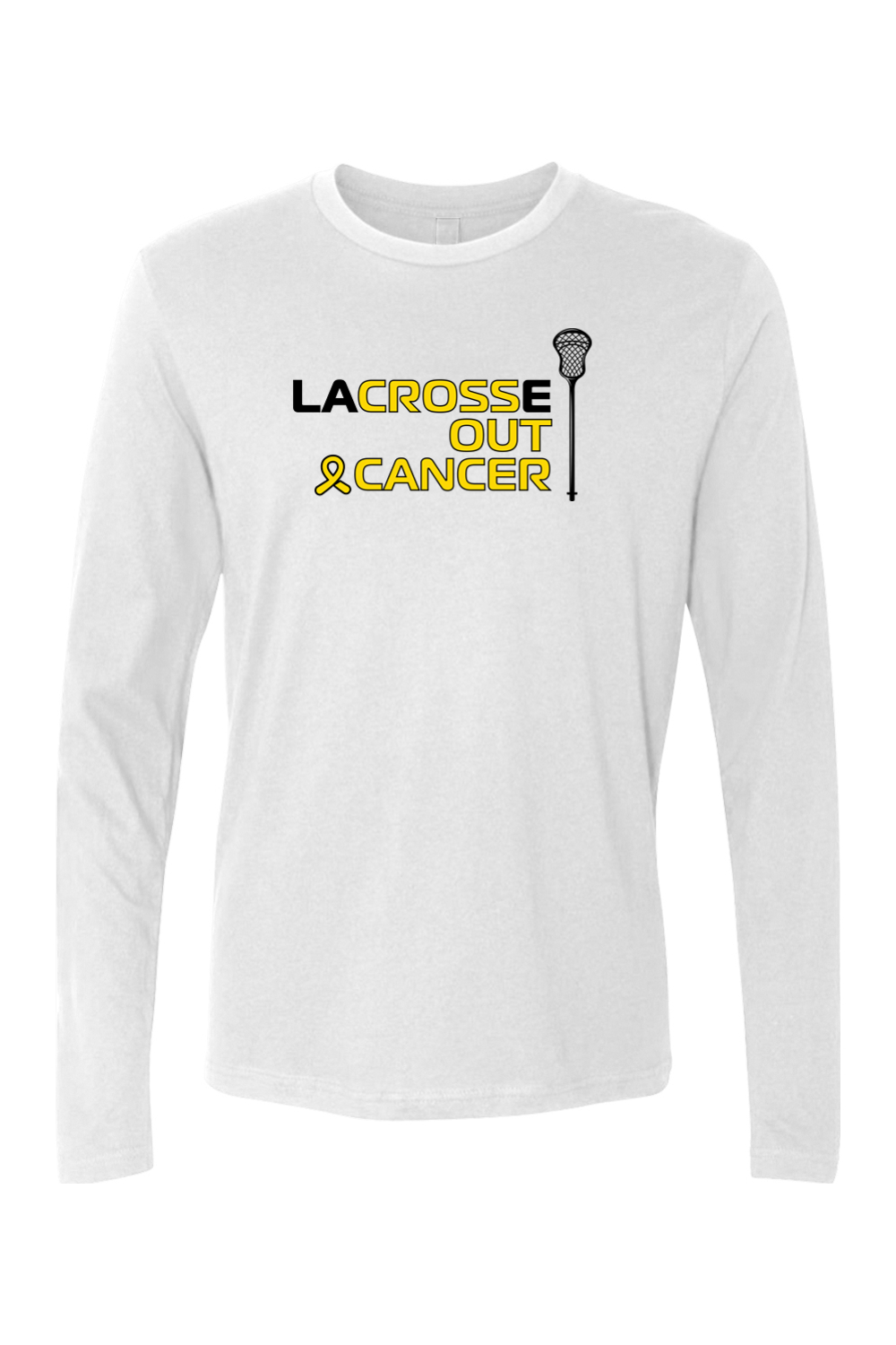 LaCROSSe Out Cancer Adult Long Sleeve T-Shirt