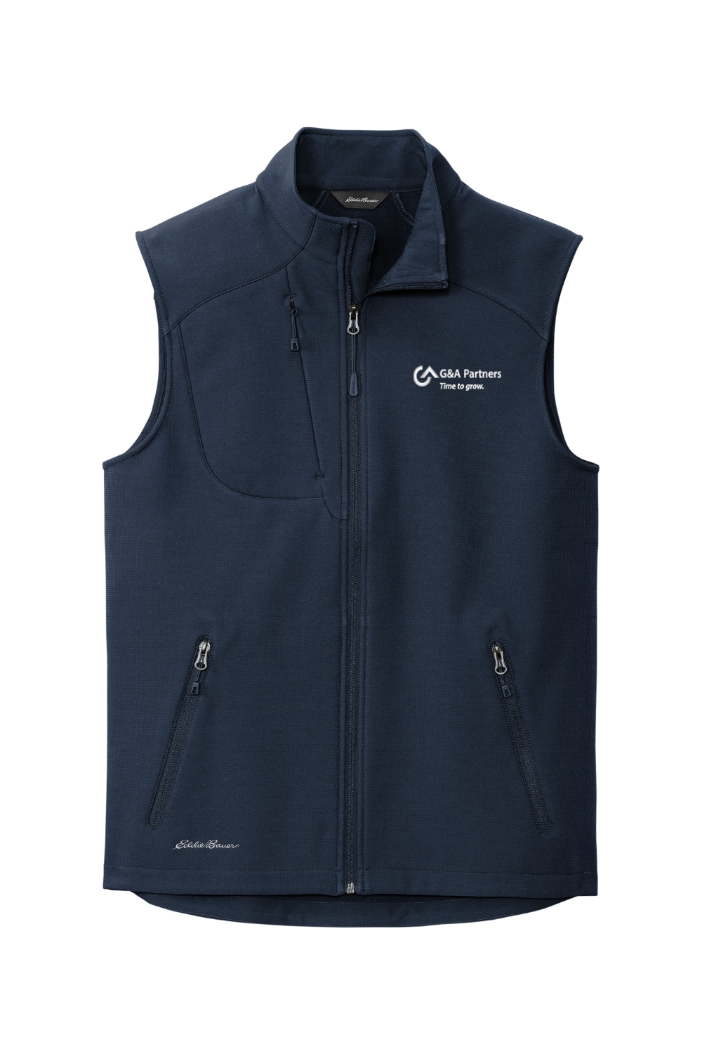 G&A Partners Men's Embroidered Eddie Bauer Stretch Soft Shell Vest