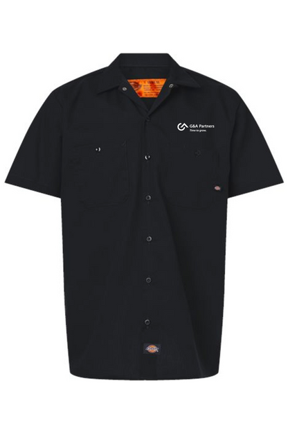 G&A Partners Men's Dickies Industrial Short Sleeve Work Shirt
