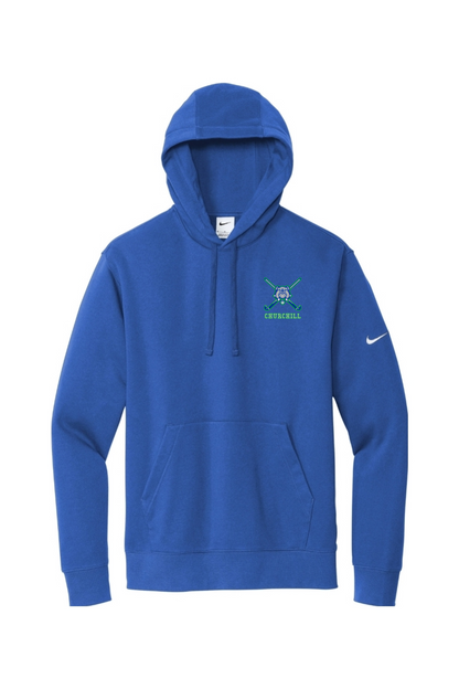 Winston Churchill Embroidered Nike Club Fleece Sleeve Swoosh Pullover Hoodie
