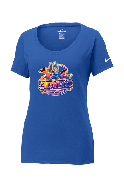 3DVBC Volleyball Nike Core Cotton Scoop Neck Tee