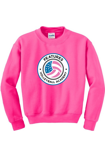 Features Volleyball Youth Sweatshirt